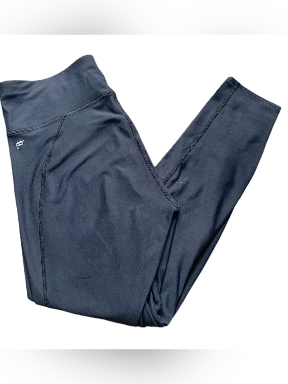 Fabletics Black Leggings Women’s XL Pockets Activewear Compression 26in Inseam